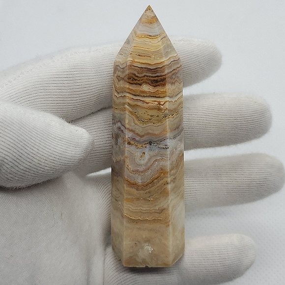 Crazy Lace Agate Tower, Gorgeous Banding and Rich Colors from Northern Mexico - Picture 9 of 15